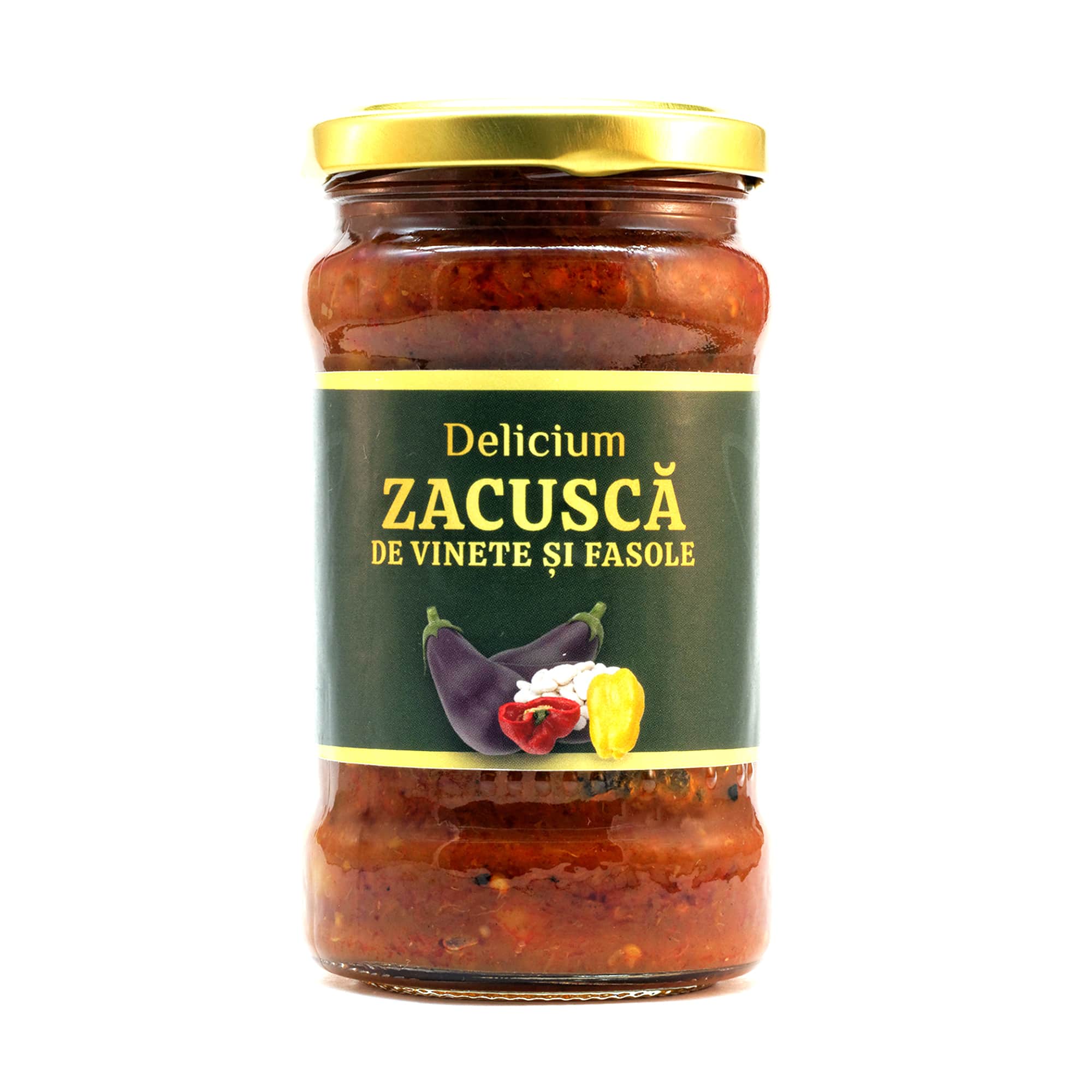 Zacuscă de vinete cu fasole boabe 